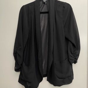 Sheer Open Blazer by Bobeau